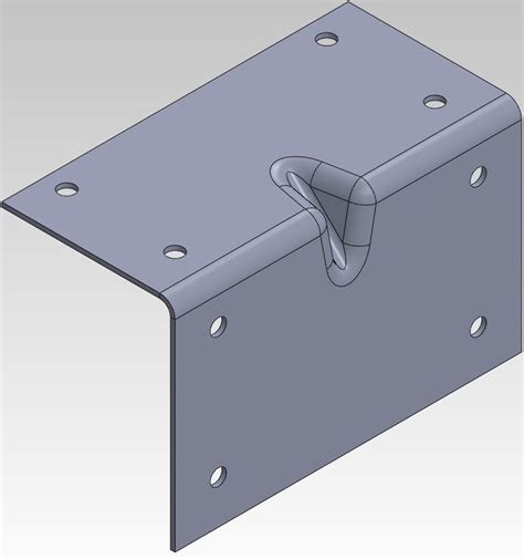 sheet metal gusset forming|solidworks sheet metal gusset.